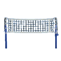 バレーのネットのブルーの画像