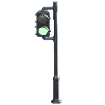 ほこうしゃしんごうきの丸型の画像