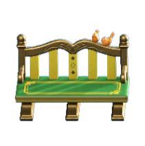 ひろばのベンチのクラシックの画像