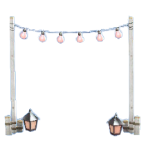 そぼくなパーティーライトのホワイトウッドの画像