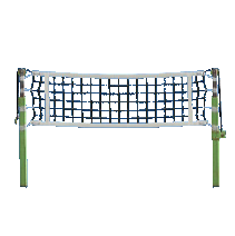 バレーのネットのライトグリーンの画像