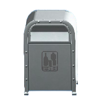 スチールのゴミばこのビン・缶・ペットボトルの画像