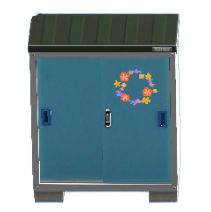 ものおきのリースのステッカーの画像