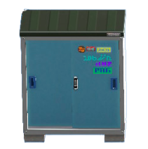 ものおきのロゴステッカーの画像