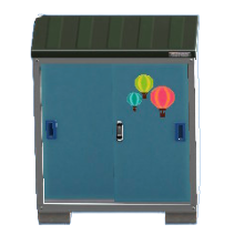 ものおきの気球ステッカーの画像