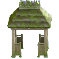 あずまやの苔の画像