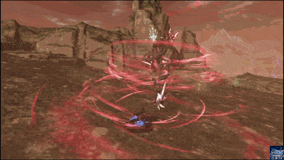 PSO2NGSのケルクンドの跳び蹴り（怒り時）