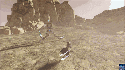 PSO2NGSのケルクンドの連続蹴り（通常状態の大技）