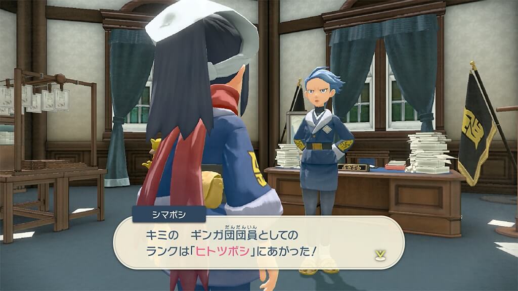 ギンガ団としての評価を表したもの