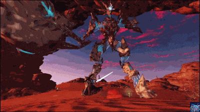 PSO2NGSのスナイダル・ハンマーの溜め振り