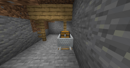 マイクラの廃坑のチェスト