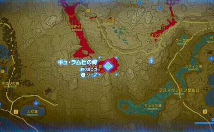 キュ・ラムヒの祠の場所マップ詳細