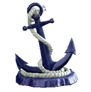 いかりのオブジェのブルーの画像