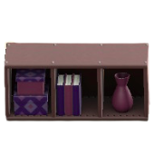 よこおきカラーボックスのパープルダイヤの画像