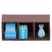 よこおきカラーボックスのブルーウェーブの画像