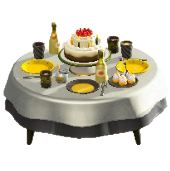 バースデーテーブルのゴージャスの画像