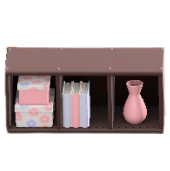 よこおきカラーボックスのパステルフラワーの画像