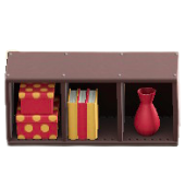 よこおきカラーボックスのツートンドットの画像