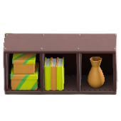 よこおきカラーボックスのビタミンストライプの画像