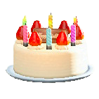 バースデーケーキ画像