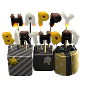 バースデーキャンドルのゴージャスの画像