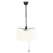 シェードのペンダントライトのホワイトの画像