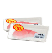 しょくひんトレーのイエローシールの画像