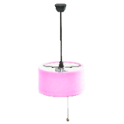 シェードのペンダントライトのピンクの画像