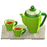 ティーセットのグレー(マット)の画像