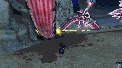 レヌス・リテムの尻尾なぎ払い(怒り時)