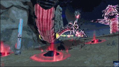 レヌス・リテムの尻尾叩きつけ(怒り時)