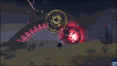 レヌス・リテムの胴体細ビーム(怒り第3フェーズ)