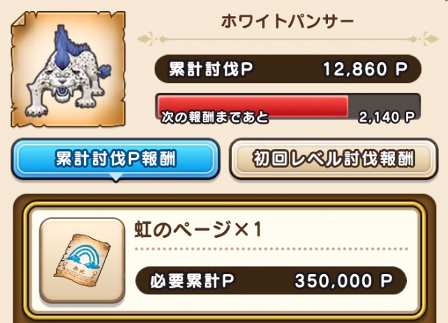 ホワイトパンサーの35万Pで入手