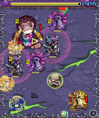 コンブリオの第3ステージの画像(敵呼び出し後)