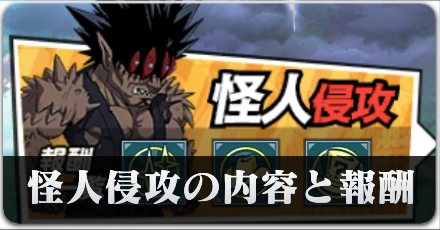 怪人侵攻のバナー