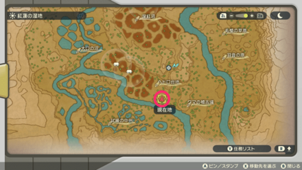 アンノーンMのマップ