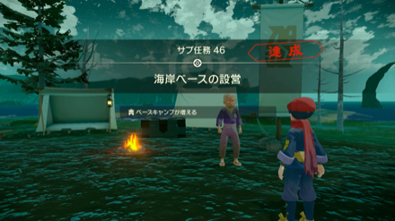 海岸ベースの設営