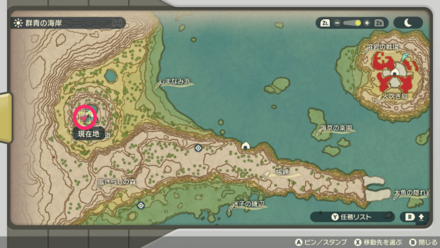 アンノーンQのマップ