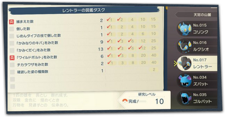 図鑑タスク一覧