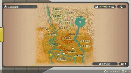 チェリム出現場所マップ