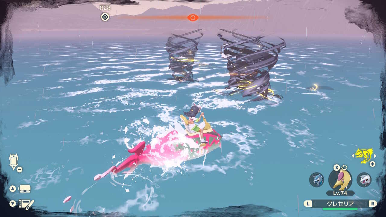 攻撃を避けつつボールをぶつけて竜巻を剥がす