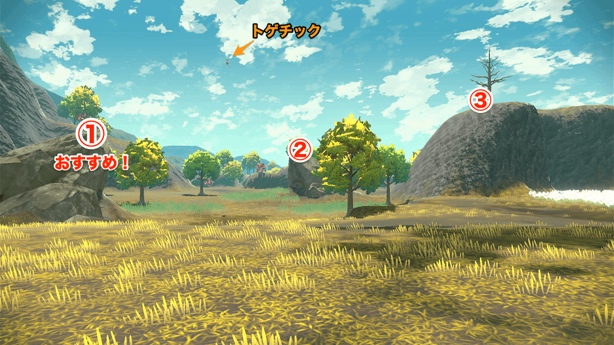 おすすめの位置