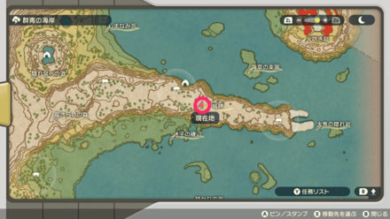 ロコンの出現場所マップ