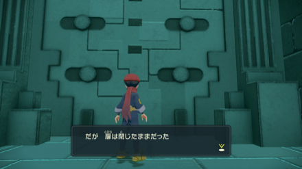 こうてつプレートを持っていないと神殿の扉は開かない