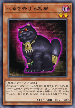 不幸を告げる黒猫画像