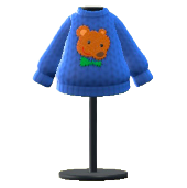 ははのてあみセーターのテディベアの画像