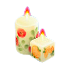 ははのキャンドルのエレガントフラワーの画像