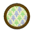 ははのししゅうかざりのツリーの画像