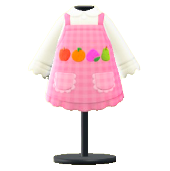 ははのてづくりエプロンのフルーツの画像