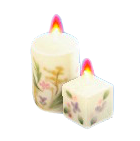 ははのキャンドルのシックフラワーの画像